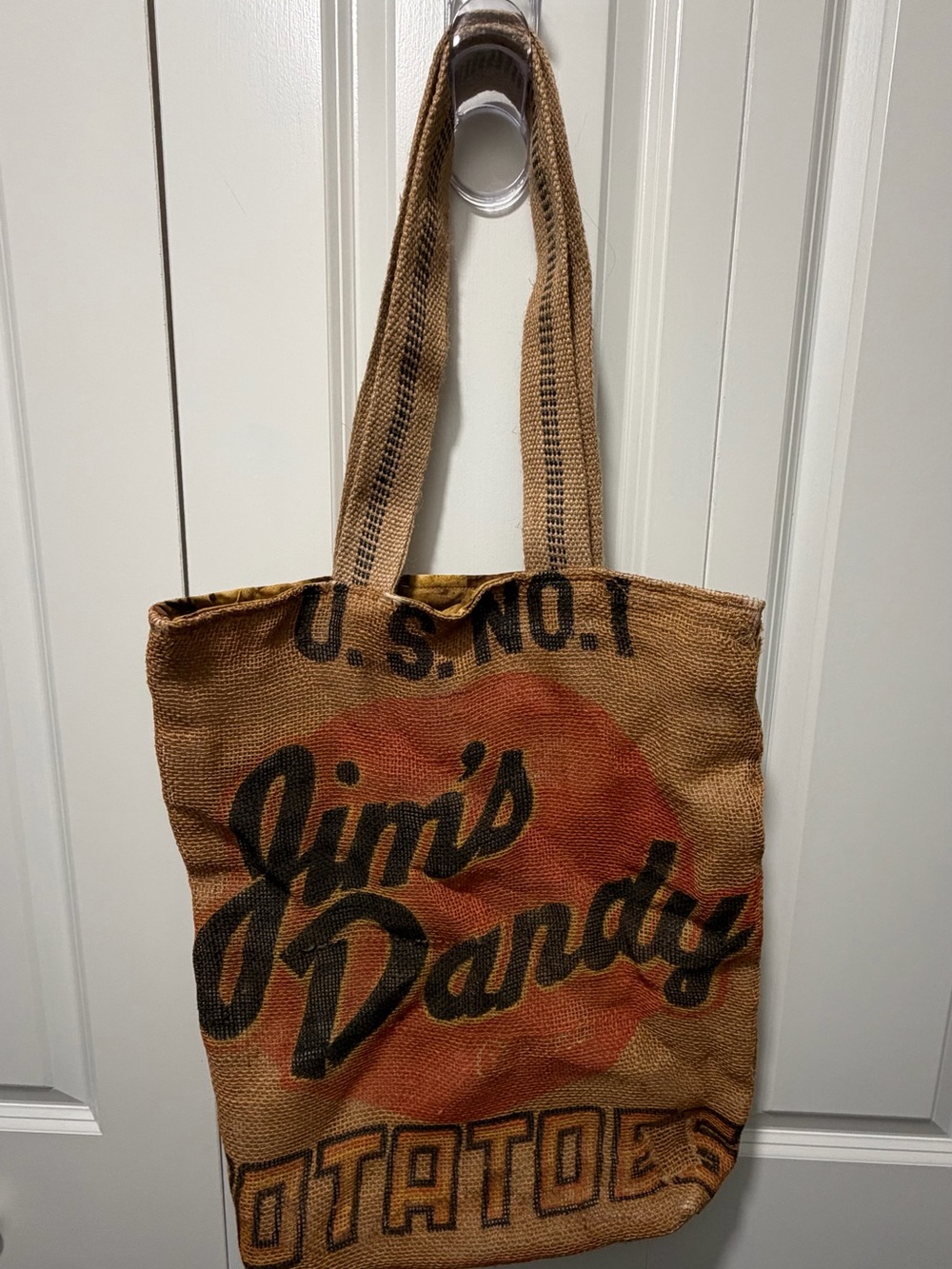 Brown Canvas Shoulder Tote
